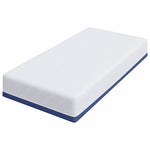 Mattress White and Blue 80 x 160 cm Gel Memory Foam 4106334