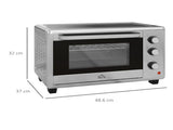 30L 60-230&degC Mini Electric Oven, with Accessories - Silver Tone T3398P344472