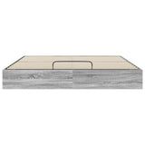 Ottoman Bed Frame Grey Sonoma 203 x 180 x 25 cm Engineered Wood 3409210