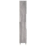 Bathroom Cabinet Grey Sonoma 30x30x190 cm Engineered Wood 831530