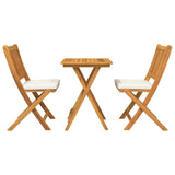 Garden Bistro Set 3 pcs Brown Solid Acacia Wood 42000951