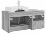 Bathroom Furniture Set 2 pcs Grey Sonoma Engineered Wood 3403893