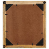 Bathroom Mirror 55x1x60 cm Glass and Solid Wood Mango 358575