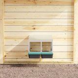 Chicken Nesting Box 2 Compartments Wall-Mounted Galvanised Steel 4104891