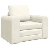 Sofa Bed Cream 98 x 71 x 83 cm Velvet 4106672