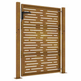 Garden Gate 100x125 cm Corten Steel Square Design 153252
