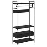 Wardrobe Black oak 89 x 39 x 184.5 cm Engineered wood 883549