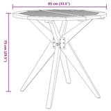 3 Piece Garden Dining Set Solid Wood Acacia 3283571