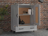 Highboard Grey Sonoma 70x31x115 cm Engineered Wood 817487
