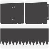 Lawn Edging 20 pcs 103 x 20 cm Steel Black 8008470