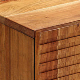 Sideboard with Door Natural 60 x 33.5 x 75 cm Solid Acacia Wood 4017782
