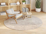 Area Rugs Round GALATI Beige 120 CM Polyester 42022814