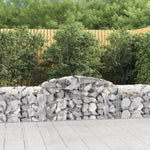 Arched Gabion Baskets 15 pcs 300x50x60/80 cm Galvanised Iron 3146677