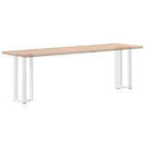 Console Table Legs T-Shaped 2 pcs White 38x25x cm Steel 4013045