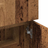 Bathroom Cabinet Old Wood 30x30x95 cm Engineered Wood 856061