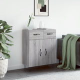 Sideboard Grey Sonoma 69.5x34x90 cm Engineered Wood 827978