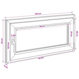 Basement Window Internal Colour White RISOR 100 x 55 cm 42047854