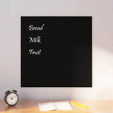 Wall-mounted Magnetic Board Black 60x60 cm Tempered Glass 347944
