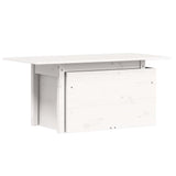 Garden Table White 100x50x75 cm Solid Wood Pine 844909