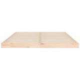 Bed Frame Natural Wood Solid pinewood Double Light Weight 823444