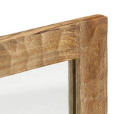 Bathroom Mirror 50x70x2.5 cm Solid Wood Mango and Glass 356922