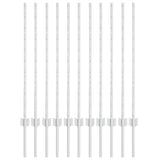 Embedded Fence Post 11 pcs Silver 140 cm Powder-Coated Steel 42006297