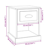 Bedside Cabinets 2 pcs Grey Sonoma 39x39x47.5 cm Engineered Wood 816141