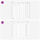 Air Conditioner Cover Anthracite 110 x 50 x 105 cm Steel 865913