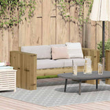Garden Sofa Green 134 x 60 x 62 cm Solid Pine Wood 873870
