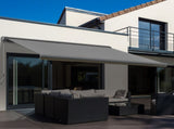 3 x 2.5m Electric Awning with Remote Controller, Aluminium Frame DIY Retractable Awning, UV50 Sun T3398P315961