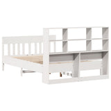 Bed Frame without Mattress White 160x200 cm Solid Wood Pine 3323216