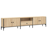TV Cabinet with Drawer Sonoma Oak 200x25x44 cm Engineered Wood 838989