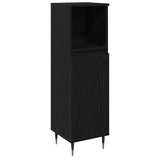 Bathroom Furniture Set 3 pcs Black Oak 30 x 30 x 190 cm 3333096