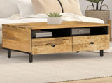 Coffee Table 80x54x40 cm Solid Wood Mango 356904