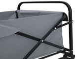 Folding Hand Trolley Manual Grey 94 x 53 x 99 cm Oxford Cloth 42020660
