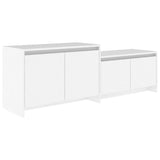 TV Cabinet White 146.5x35x50 cm Engineered Wood 809809
