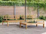 Garden Pallet Middle Sofas 2 pcs Solid Wood Acacia 365852