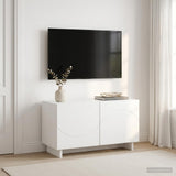 TV Stand 60 x 34.5 x 40 cm White Engineered Wood 8011558