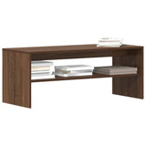 ZNTS TV Cabinet Brown Oak 100x40x40 cm Engineered Wood 859124