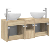 Bathroom Cabinet Set 3 pcs Sonoma Oak 49.5 x 44.5 x 65 cm 3405699