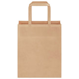 Paper Bags 250 pcs with Handles Brown 18x8x22 cm 4101810