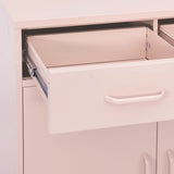 Storage Cabinet Pink 80x35x101.5 cm Steel 336157