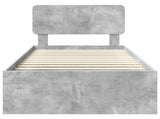 Bed Frame Concerte Grey 90 x 190 cm Solid Pine Wood 3412135