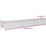 Garden Raised Bed 291 x 50 x 36 cm 151977