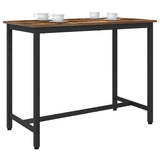 Table Smoked Oak 100 x 50 x 76.5 cm Engineered Wood and Steel 873746