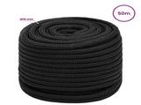 Multipurpose Utility Rope 18 mm 50 m Black PP 1995 kg Max Load 3472751