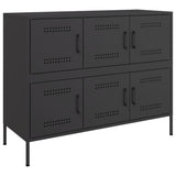 Sideboard Black 100.5x39x79 cm Steel 843096