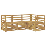 Sofa Sets 4 pcs White 185.5 x 126.5 x 73 cm Solid Acacia Wood 3391734