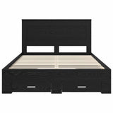 Bed Frame with Drawer with Headboard Manual Engineered Wood 3410298