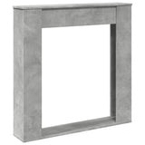 Fireplace Surround Concrete Grey 100x20x100 cm Engineered Wood 854574